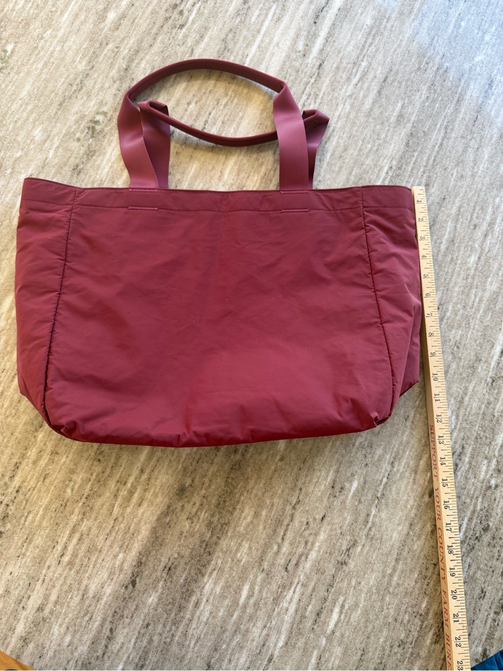 Athleta Wine Red Tote Bag - Picture 7 of 8